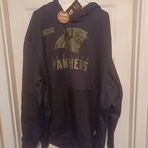 Carolina Panthers Black Military Hoodie